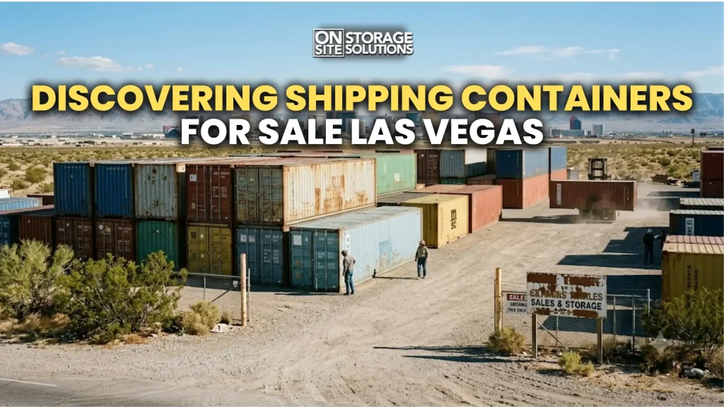 Containers for sale Las Vegas offering durable shipping containers for storage, commercial, and construction applications.