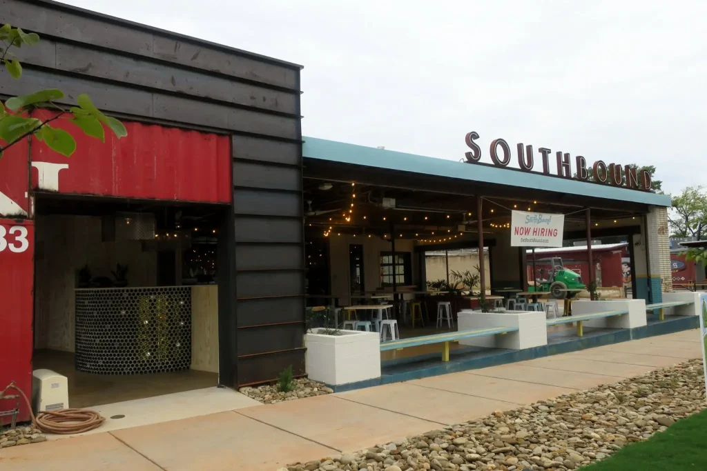 southbound shipping container restaurant