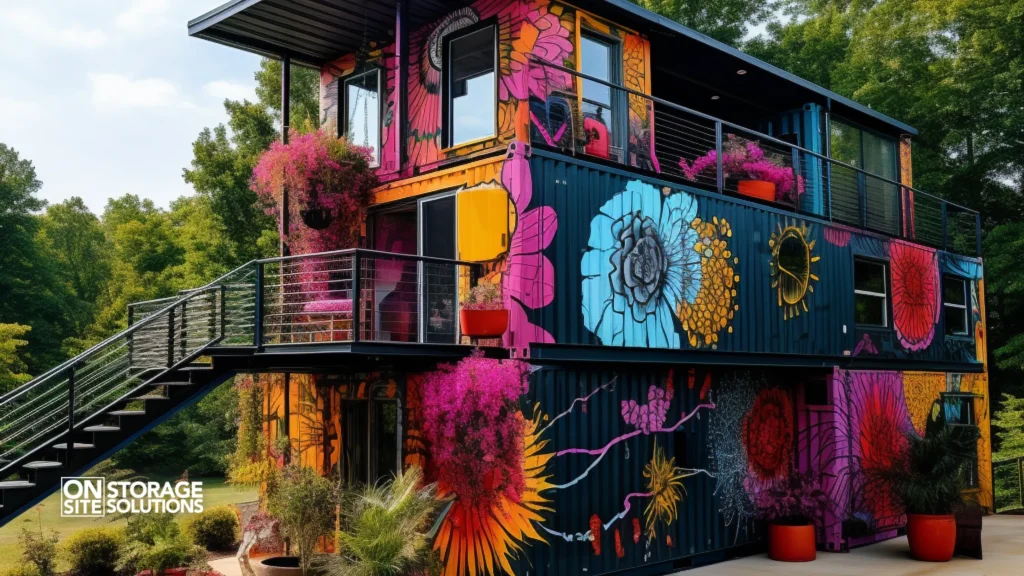 Aesthetic Ways to Paint Your Shipping Container Nature Themes