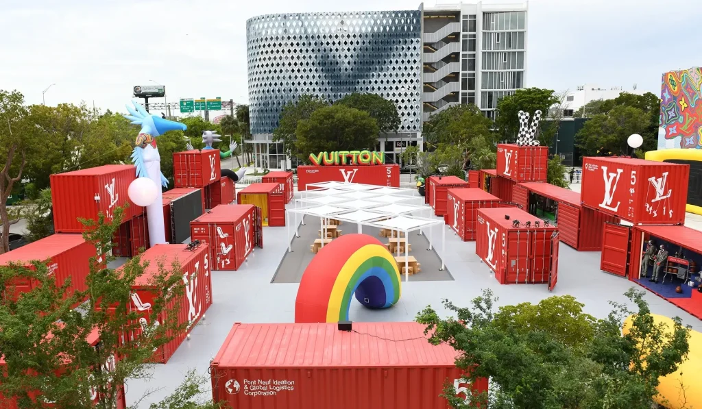 Shipping Container Louis Vuitton Pop-Up in Miami