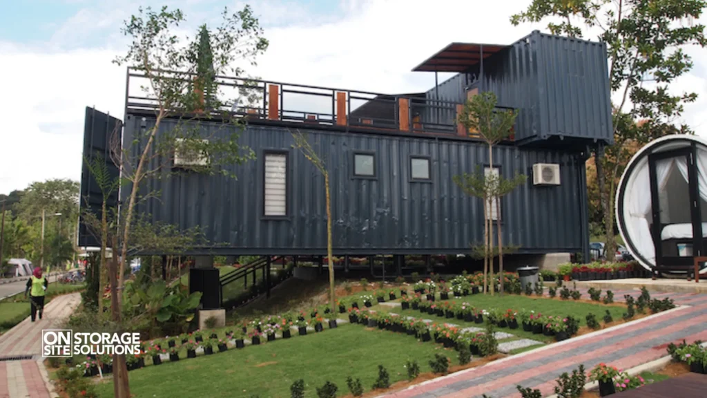 How to Decorate a Shipping Container-greenery and landscaping