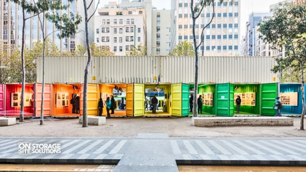 Innovative Uses of Full Size Shipping Containers-Retail Spaces
