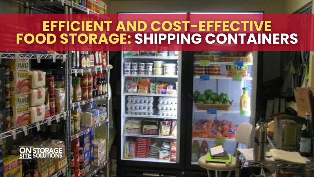 Efficient and Cost-Effective Food Storage Shipping Containers
