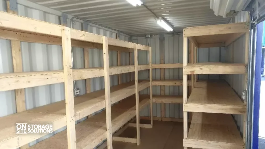 Setting Up a Shipping Container for Food Storage