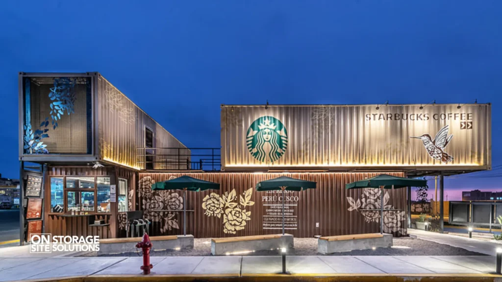 Companies Using Shipping Containers for Branding-Starbucks