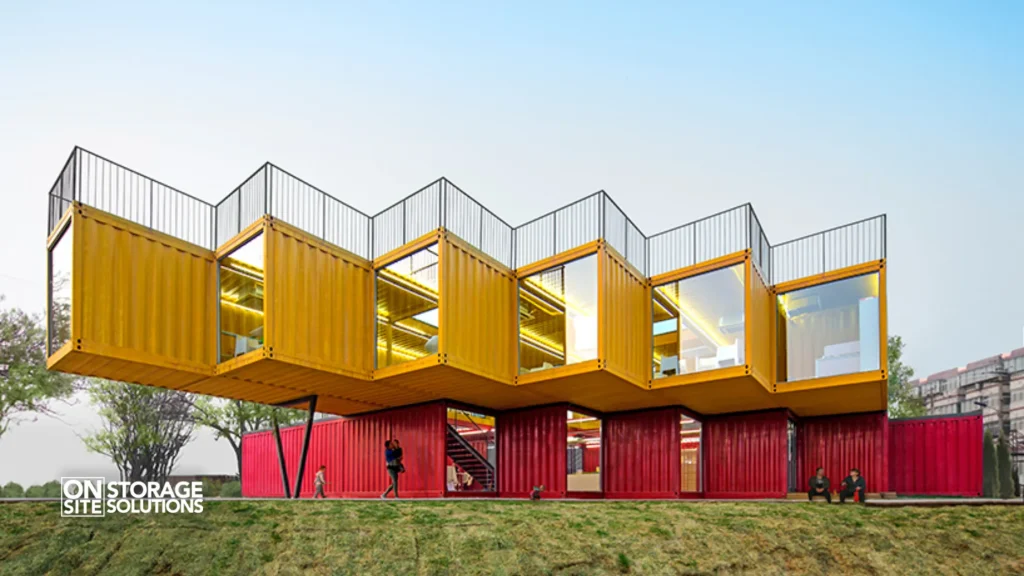 Practical Uses and Examples of Two-Story Shipping Containers-OFFICE BUILDING