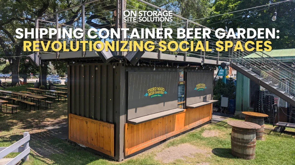 Shipping Container Beer Garden