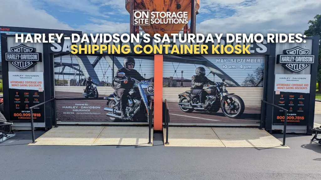 Harley-Davidson's Saturday Demo Rides Shipping Container Kiosk