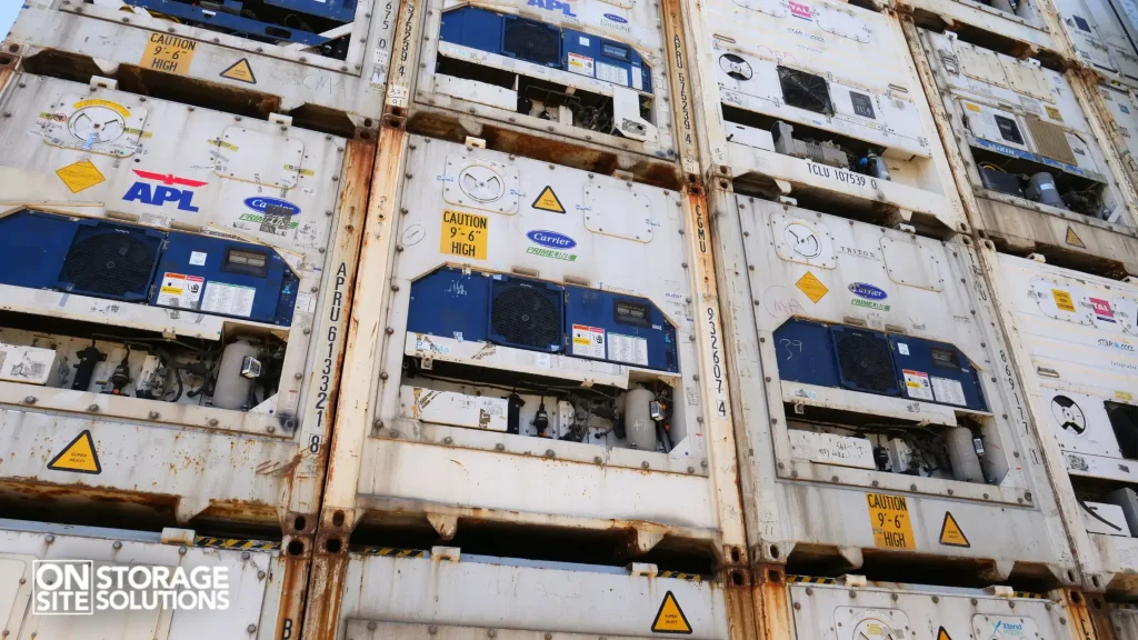 Refrigerated shipping containers