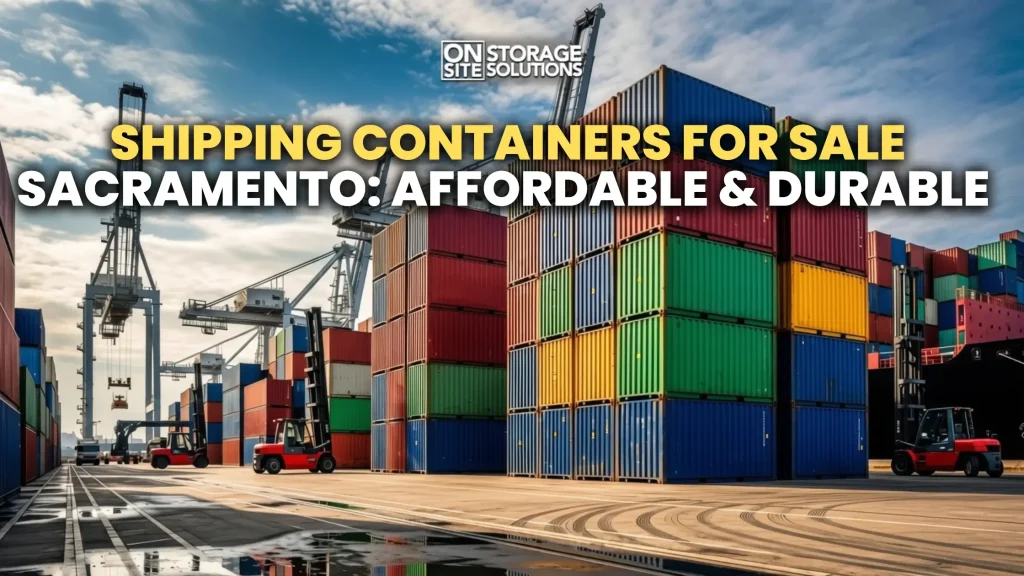 Shipping containers for sale Sacramento offering durable, weather-resistant storage solutions for residential, commercial, and industrial use.