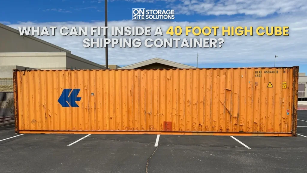 40 Foot High Cube Shipping Container