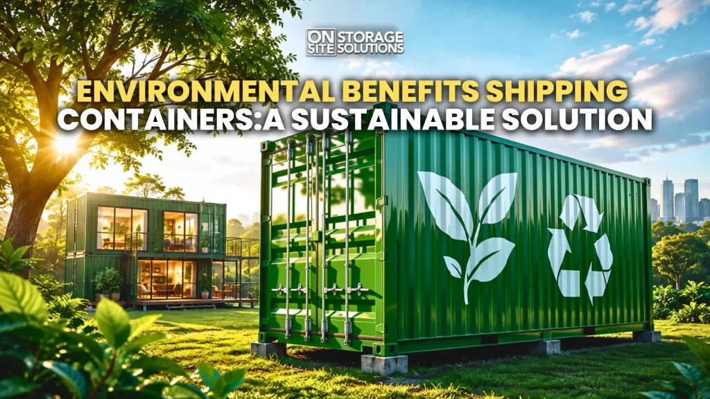 Environmental benefits shipping containers through reuse recycling and sustainable building solutions
