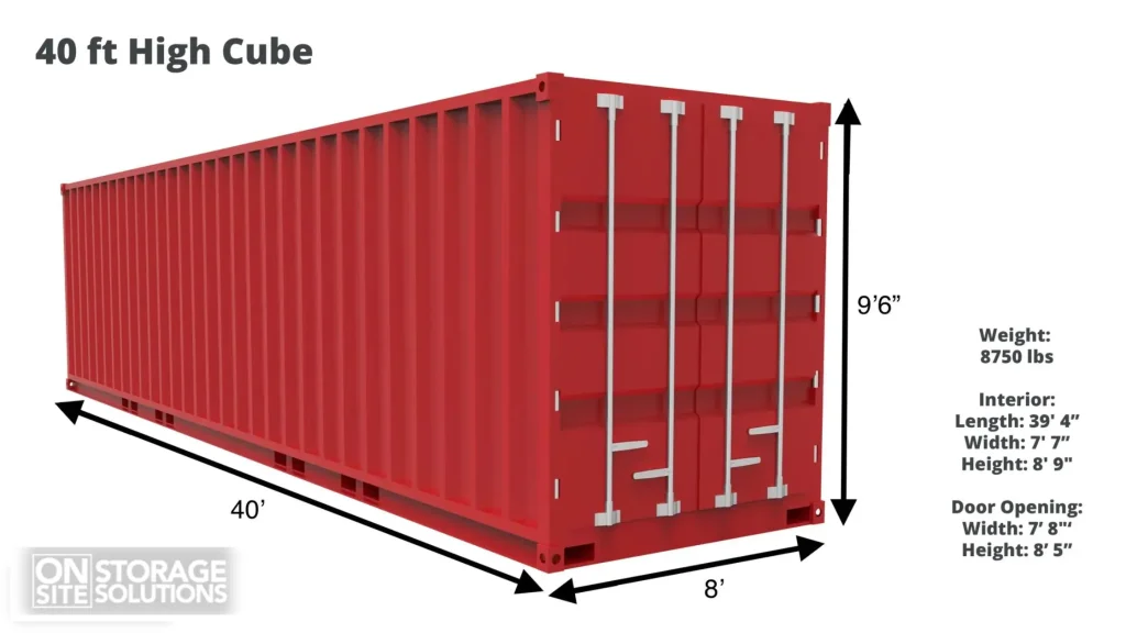 What is a 40-Foot High Cube Container