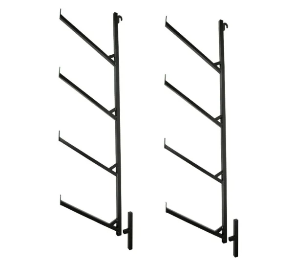 (2 Pack) Shipping Container 4 Tier Pipe Racks, 18" (L) x 64" (H)