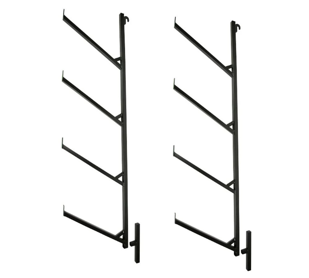 (2 Pack) Shipping Container 4 Tier Pipe Racks, 18″ (L) x 64″ (H)