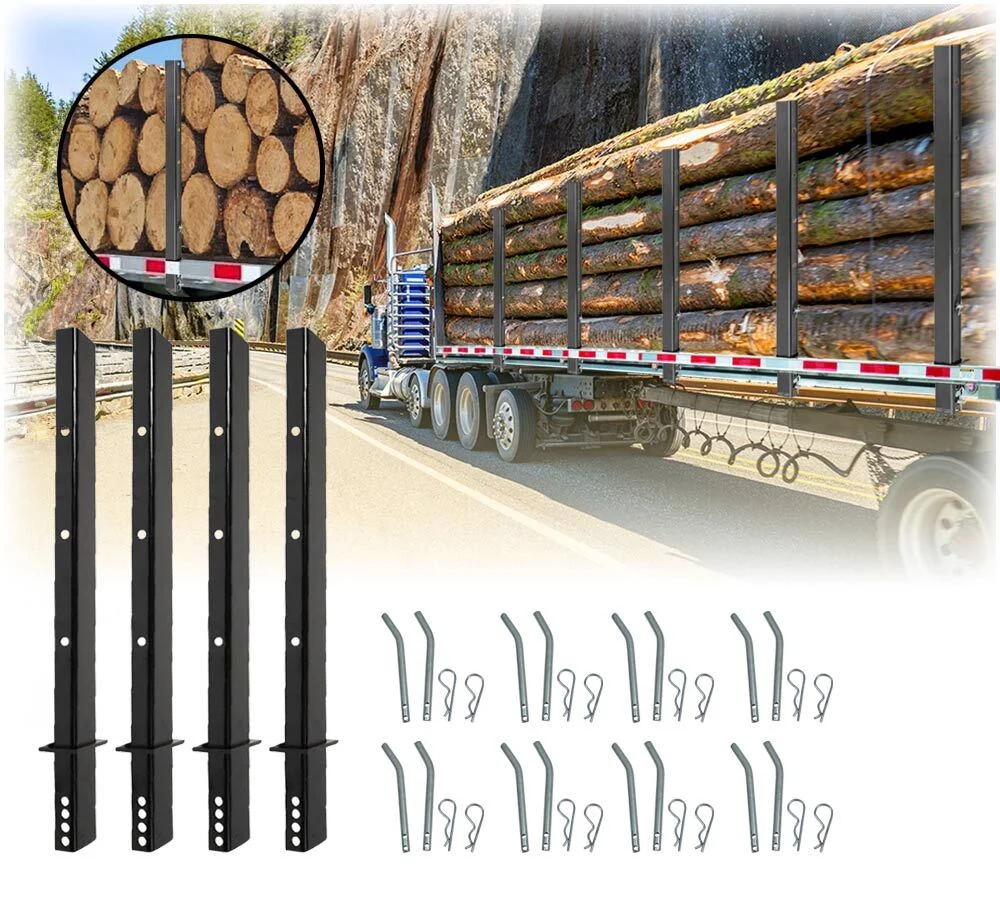 4 Pack) Adjustable Pipe Stake 30″
