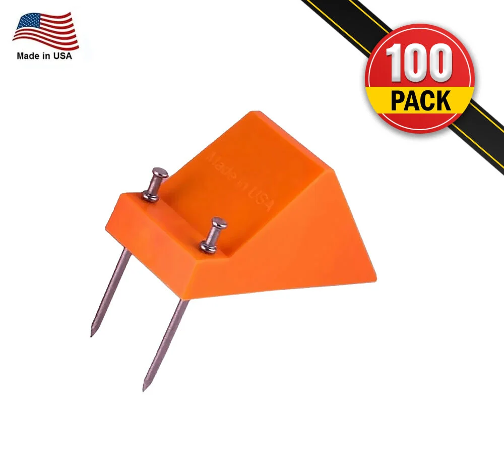 (100 Pack) Plastic Pipe Chocks 5″, Used for up to 16″ Pipes