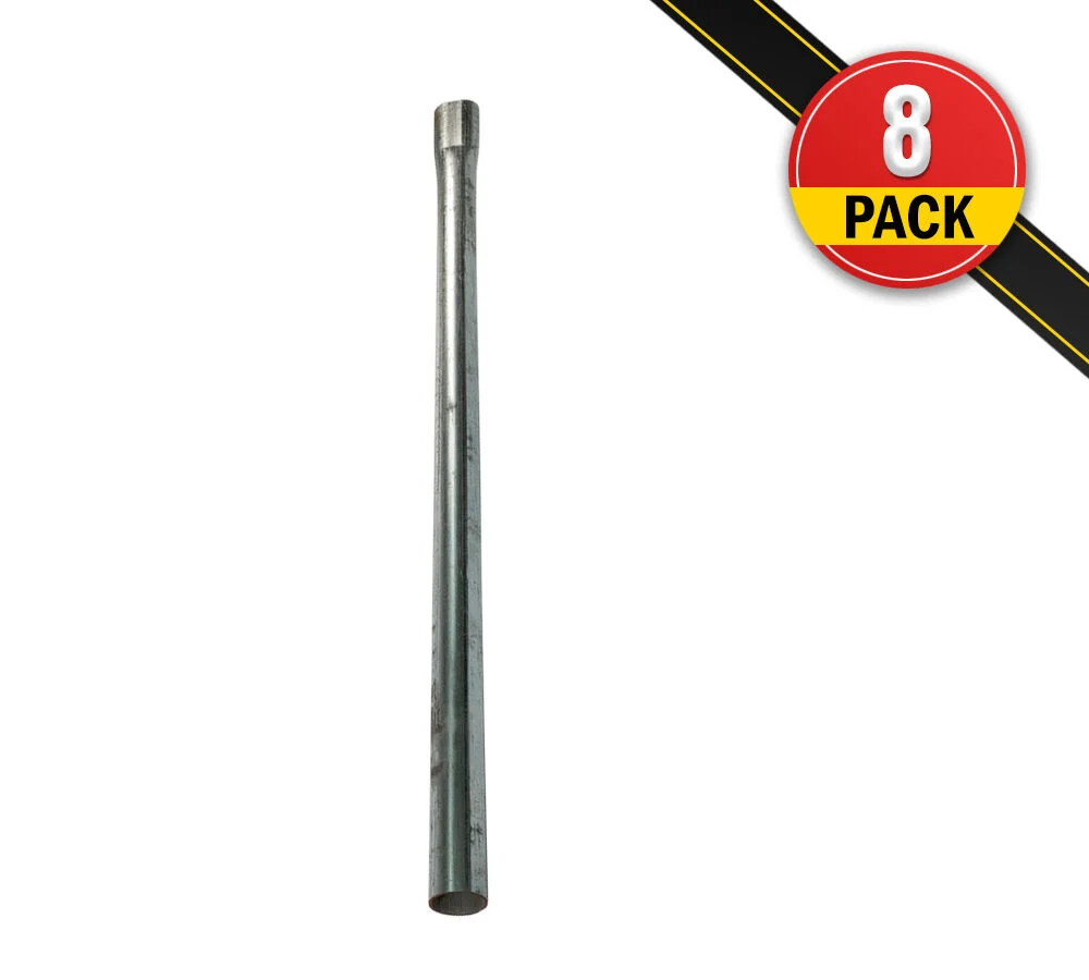 (8 Pack) Steel Pipe Stakes for Flatbed 4ft 6 In. Flatbed Trailer Hauler