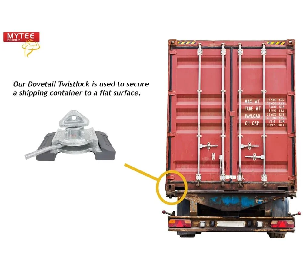 dovetail_style_shipping_container_twist_lock_base_45_degrees_with_trailer