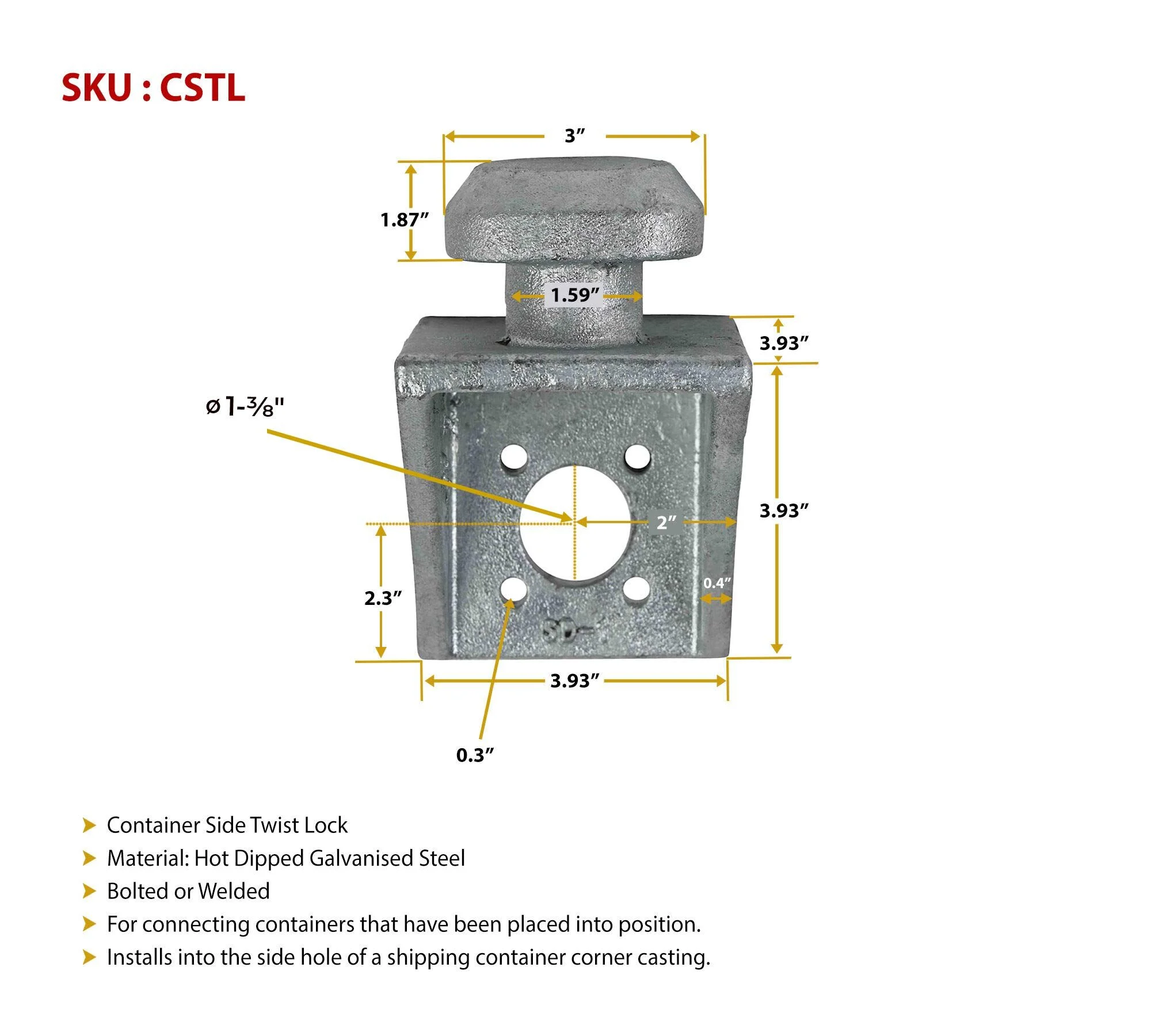 shipping_containers_side_twist_lock_-_hot_dipped_galvanized_steel_-_used_for_connecting_containers_dimensions_view-_mytee_products