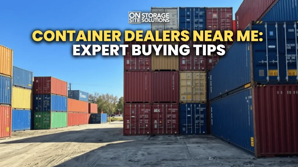 Container dealers near me offering quality shipping containers for sale