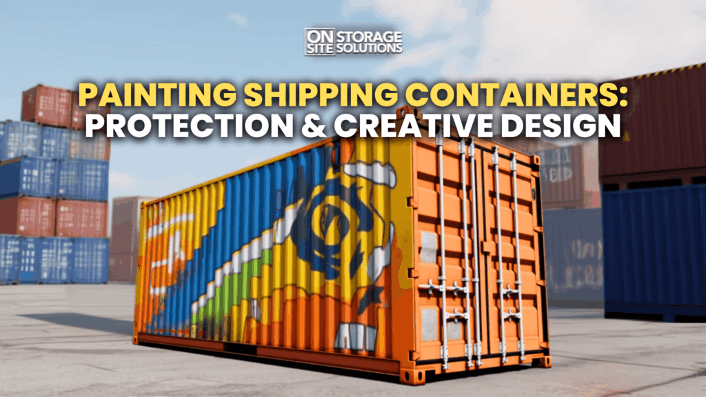 Painting shipping containers for corrosion protection and creative exterior design