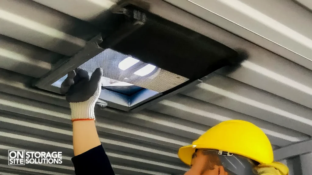 Installing Shipping Container Ventilation