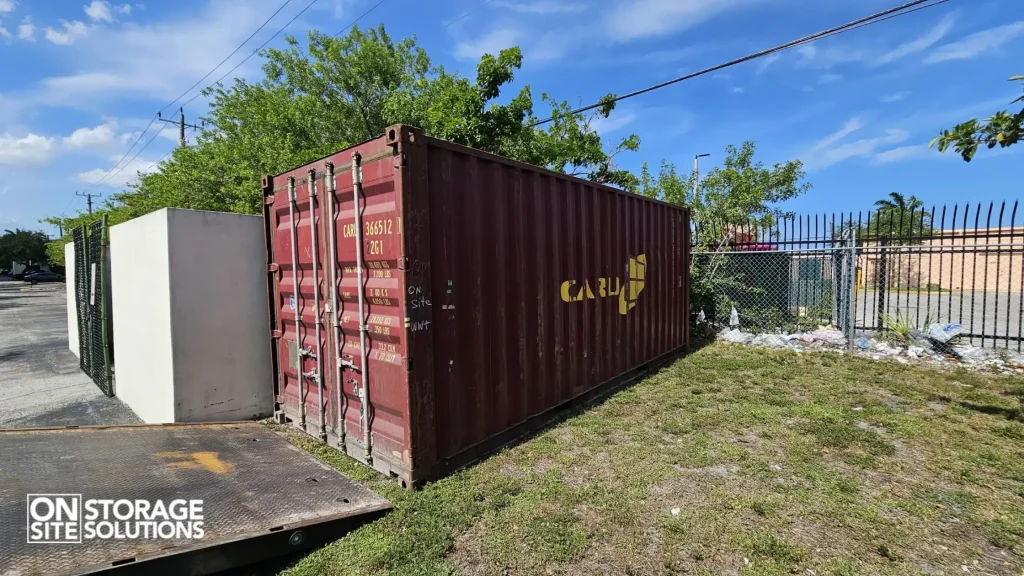20-foot used conex container for sale