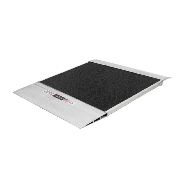 36" x 36" Grit-Coat Aluminum Shipping Container Ramp - 8,000 lb. Cap