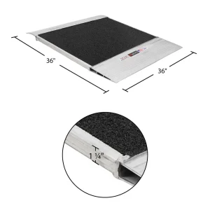 36″ x 36″ Grit-Coat Aluminum Shipping Container Ramp – 8,000 lb. Cap