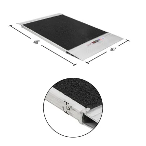 48″ x 36″ Grit-Coat Aluminum Shipping Container Ramps – 8,000 lb. Cap