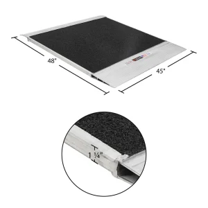 48 x 45 Grit-Coat Aluminum Shipping Container Ramps – 8,000 lb. Cap