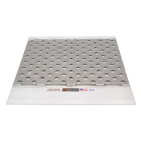 48" x 36" Punch Plate Aluminum Shipping Container Ramps - 8,000 lb. Cap
