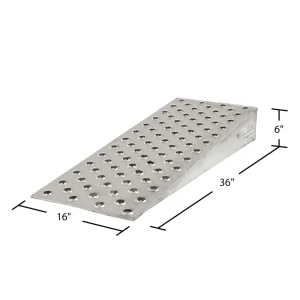 36″ L x 16″ W Aluminum Shipping Container Wedge Ramps – 10,000 lb. Cap