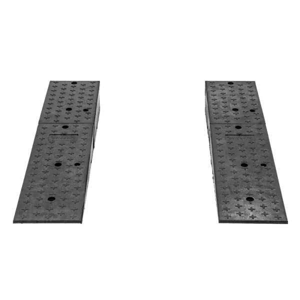 Rubber Dual Wedge Shipping Container Ramps - 49" x 11"