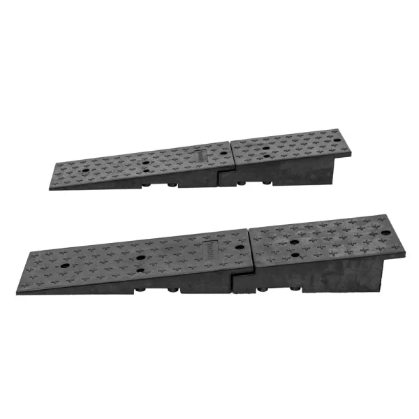 Rubber Dual Wedge Shipping Container Ramps - 49" x 11"