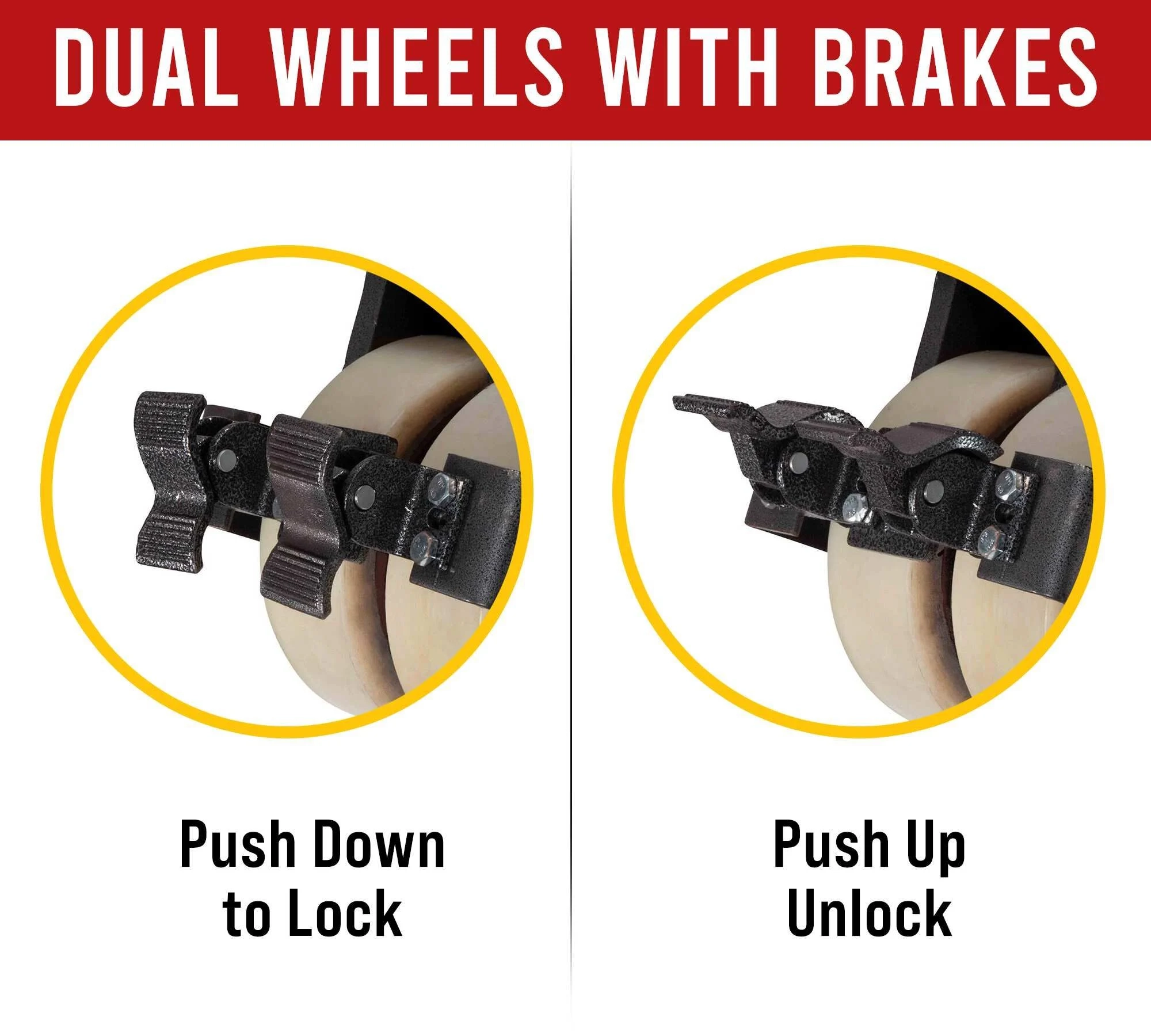 Shipping Container Caster Wheels (Dual Wheel), 11000 lbs WLL