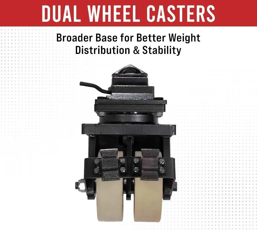 Shipping Container Caster Wheels (Dual Wheel), 11000 lbs WLL