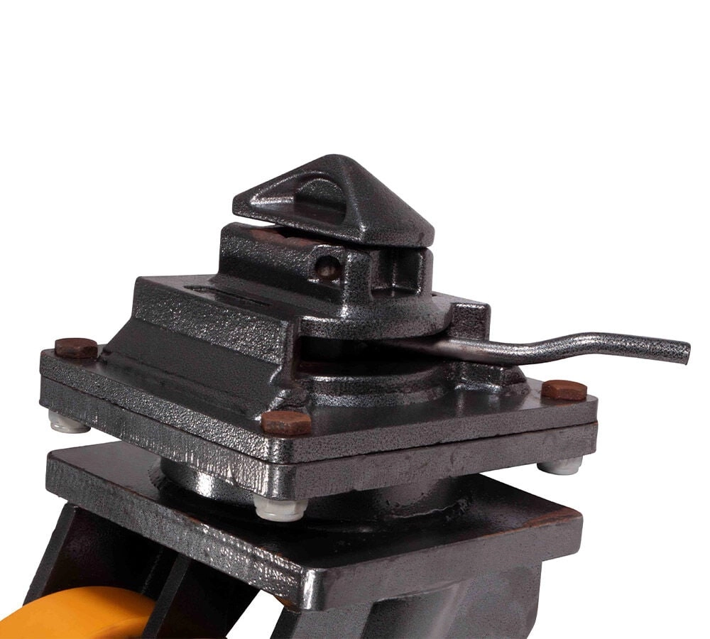 Shipping Container Double Caster Wheels with Twist Lock and Brakes, 6600 lbs WLL