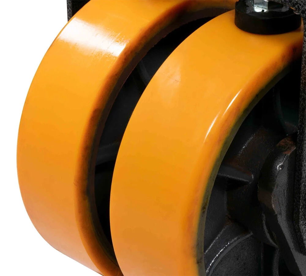 Shipping Container Double Caster Wheels with Twist Lock and Brakes, 6600 lbs WLL