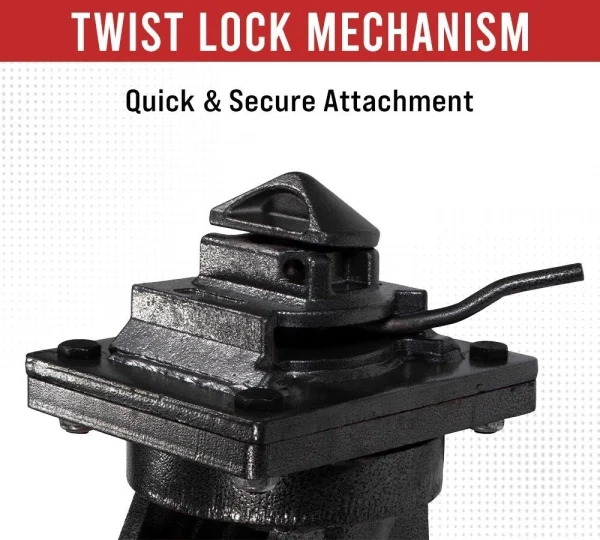 Shipping Container Single Caster Wheels with Twist Lock & Brakes, 11000 lbs WLL