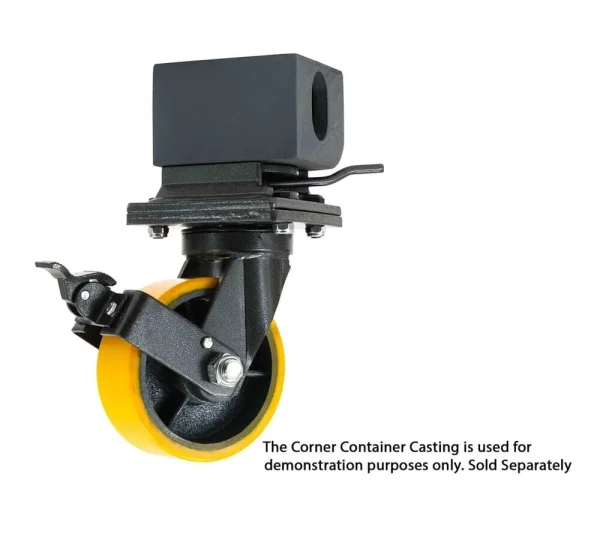 Shipping Container Caster (Single Wheel), 6600 lbs WLL