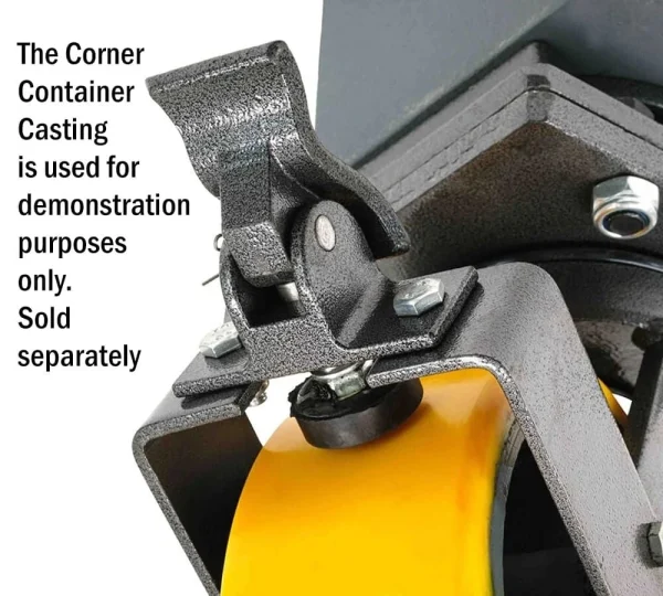 Shipping Container Caster (Single Wheel), 6600 lbs WLL