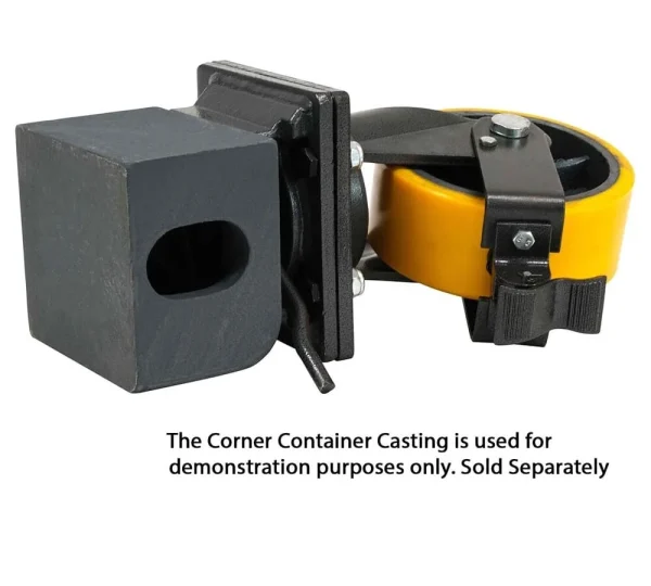 Shipping Container Caster (Single Wheel), 6600 lbs WLL