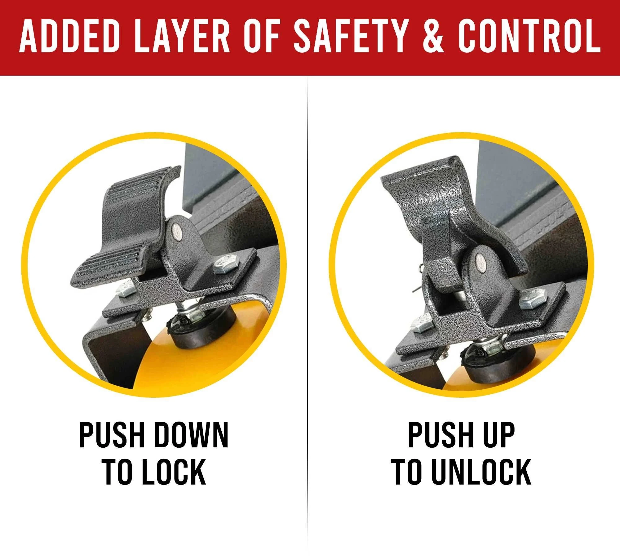 Shipping Container Caster (Single Wheel), 6600 lbs WLL