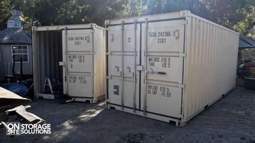 Freight cargo container at port