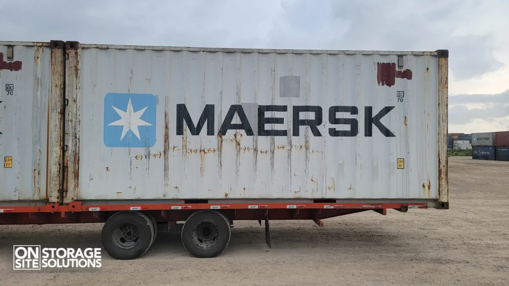 Delivery cost comparison chart for shipping containers by distance