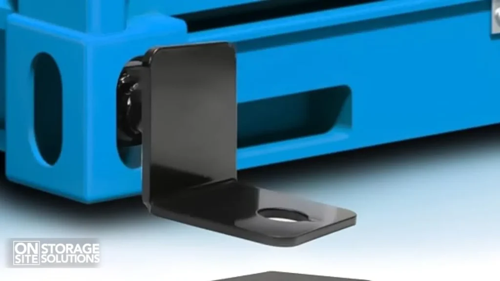 Ground anchoring system securing a shipping container tornado shelter for storm safety