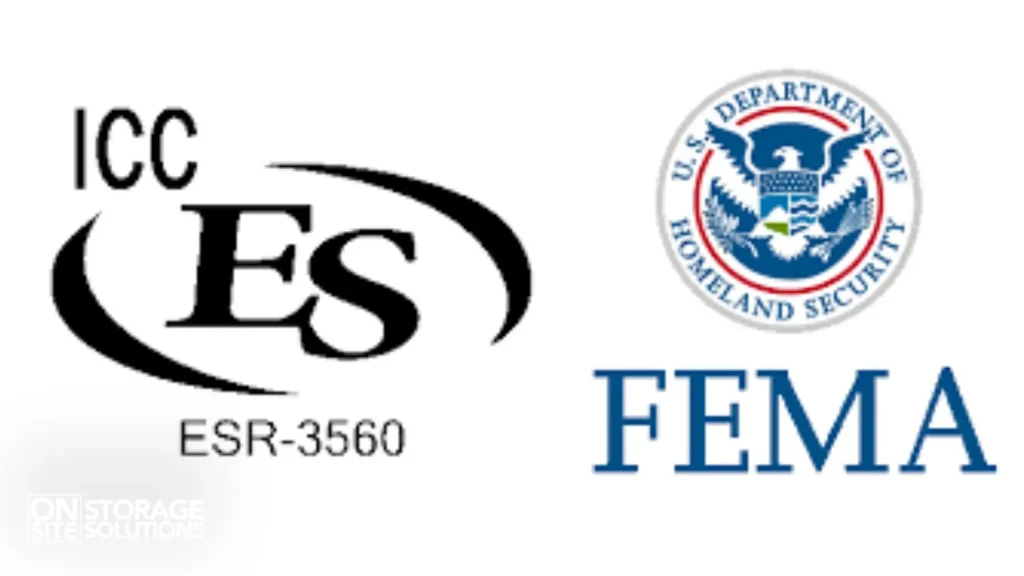 Certified shipping container tornado shelter meeting FEMA and ICC standards