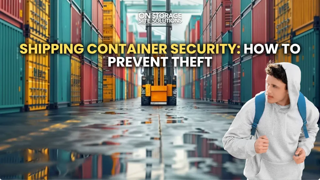 Shipping container security with lock system to prevent theft and protect stored goods